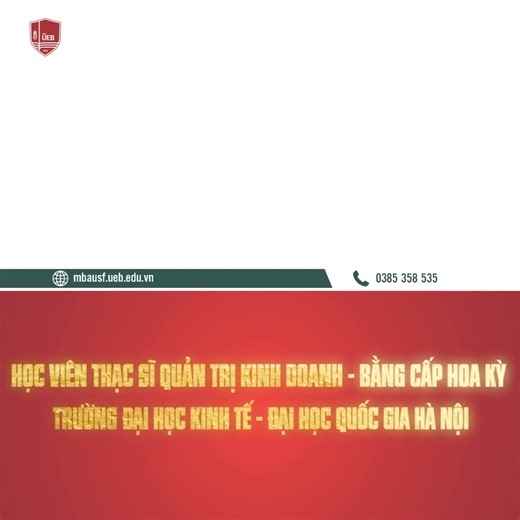 [Học Sau Đại học - Chọn UEB] Chia sẻ từ Chị Nguyễn Diệu Linh - Học viên Chương trình Thạc sĩ Quản trị kinh doanh chính quy quốc tế liên kết với Đại học St.Francis, Hoa Kỳ - MBA USF K4 về 1️⃣ Lý do lựa chọn học Sau Đại Học tại UEB 2️⃣ Kỳ vọng của bạn thân sau khi học Chương trình MBA USF 👉 Đăng ký Xét tuyển ngay Chương trình Đào tạo Sau Đại học (Thạc sĩ, Tiến sĩ) tại UEB: https://tinyurl.com/ThacsiTiensiSauDaihoc 👉 Đăng ký Xét tuyển ngay Chương trình Thạc sĩ Chính quy Quốc tế tại UEB: https://t