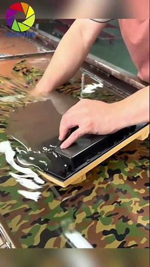 Camo Hydro Dip Process | Quick & Clean#hydrodipping #watertransferprinting #camouflage