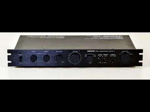 Vintage 70's NIKKO BETA II Pre-Amplifier. With Alpha II Power Amp. DEMO.