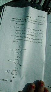 8. (a) How is nitrobenzene obtained from benzene? What is the r... | Filo