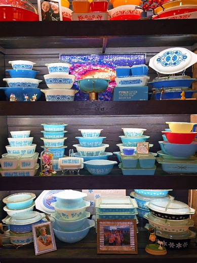 #CapCut 🩵🩵🩵Part 4 My Vintage PYREX Featuring Turquoise Butterprint! 🩵🩵🩵 circa 1957 My first favorite color and pattern! 🩵🩵🩵 #antique #collection #PYREX #Vintage @Matt Long ***442 Cinderella is the only