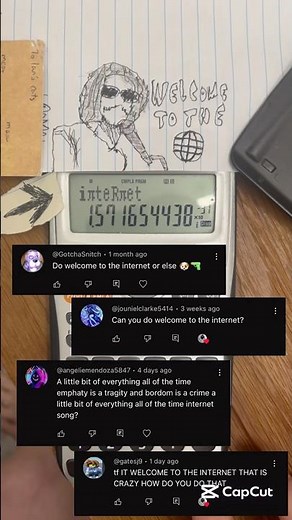 The Internet on a calculator (Bo Burnham) #shorts #boburnham #inside #internet #memes #calculator