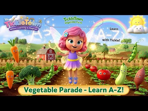 TickleTown – Episode 10: “Vegetable Parade – Magical Garden Adventure” | with Tickle the Fairy