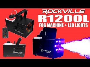 The Rockville R1200L Fog Machine With LED Lights and Pyro Effect (Demo)