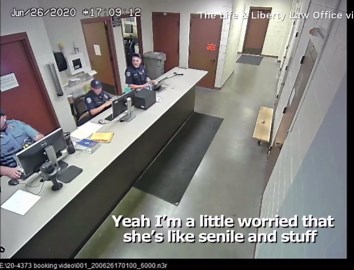 Video shows officers laughing at footage of violent arrest of 73-year-old woman with dementia