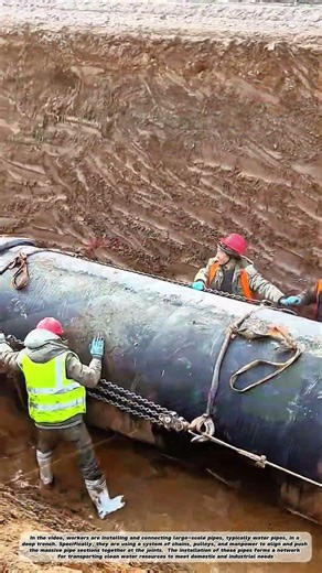 Creating Connection Points For Large Pipelines Without The Support Of Machinery #job#workers#skills