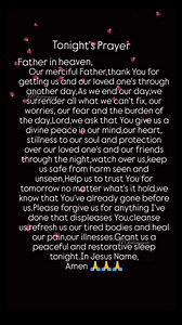 13K reactions · 1.1K shares | Lord,As we drift off to sleep bring peace to our anxious mind,our hearts and stillness in our soul  #God #Lord #jesus #jesuschrist #prayers #pray #prayerworks #peace #healing #faith #hope #GodBless #GodFirst #fbreelsvideo #fbreels #facebookreels #reelsfb #facebook #reels #fb #everyone #followers | Marygrace Tabunggao | Facebook
