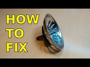 HOW TO FIX: kitchen sink stopper (plug) - odd way