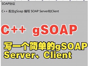 C   gSOAP 实现 SOAP server，SOAP client