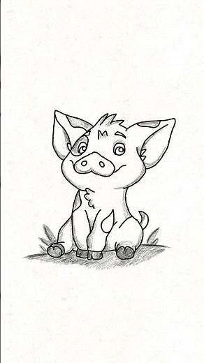 How To Draw Pua - Moana Pig #pua #moana #vaiana