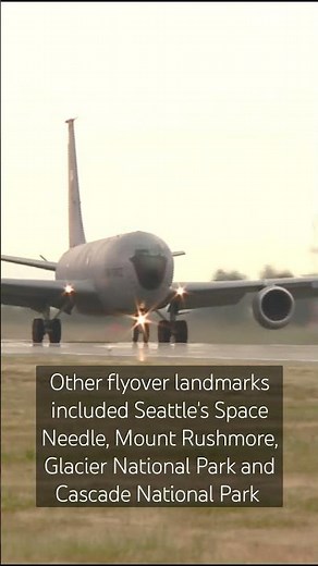 Fairchild Air Force Base in Spokane celebrates 100 years of air refueling with flyovers #shorts