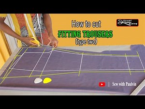 Best way to cut Trousers for men and women, step by step in English language