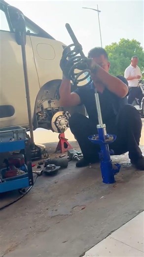 🚗 ABM Shock Absorber Upgrade 🔧 | Car Suspension Installation | Smooth&SafeDrive | AutoRepair #short