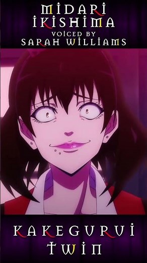 Sarah Williams as Midari Ikishima | KAKEGURUI TWIN