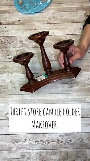 494K views · 5.4K reactions | DIY Thrifted Candle Holder Makeover! Follow my page for Thrifty Thursdays, new up-cycled projects every week! #decor #diyprojects #diy #thrifting #thriftstore #thriftshop #makeover #upcycle | Creating Through Chaos | Facebook