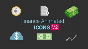 Finance Animated Icons V2 - Motion Graphics Templates | Motion Array