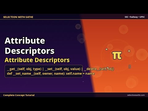 Attribute Descriptors | Attribute Descriptors | Selection With Sathi