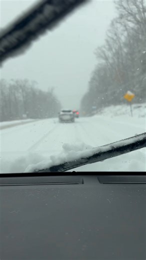 Heading home early via 307 Springbrook Township, white knuckling the steering wheel, roads are treacherous, stay home if you can, if not please be safe | Leanne Joyce