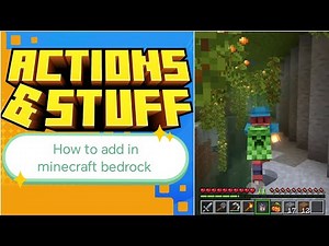 How to add Action and stuff mod In minecraft for bedrock and pocket edition easy method