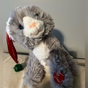 NWT Dan Dee Silly Animated Cat Plush Spinning Christmas Music Dance