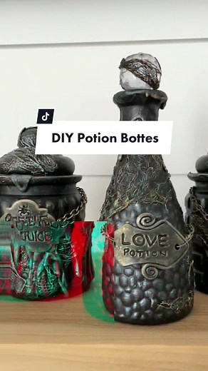 DIY Spooky Potion Bottles for Halloween Decor