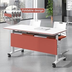 [Hot Item] Steel Folding Training Table Flip Top Extendable Conference Office Table for School Home Office Hospital Use