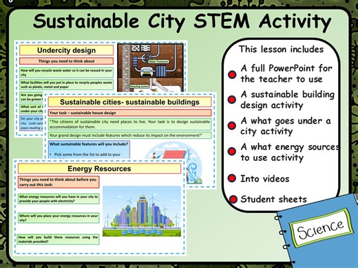 Sustainable City Plan STEM Activities & Lesson | Teaching Resources