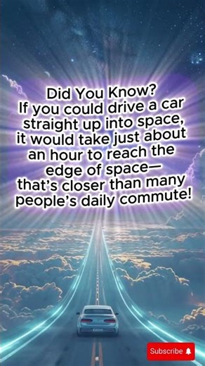 Drive to Space in Just 1 Hour? 🚀 Mind-Blowing Space Fact #Shorts