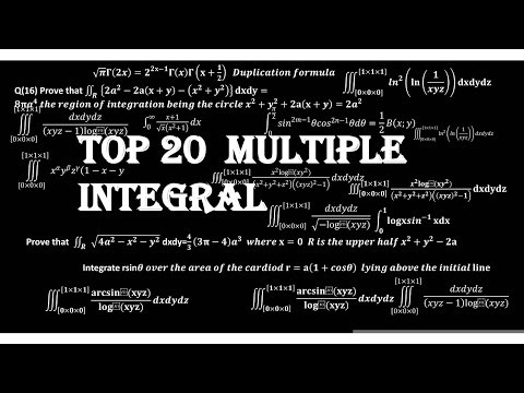 Top Twenty multiple integral