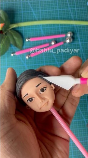 How to make fondant hair | Fondant face | Fondant cake ‪@fondantcakes9292‬