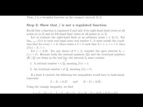 Is Every Bounded Function on a Compact Interval Ruled? (The Shocking Answer)