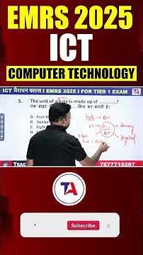 EMRS 2025 ICT 🔥 | Tier 1 में आने वाले MOST IMPORTANT ICT Questions | Must-Watch! #shorts #EMRSICT