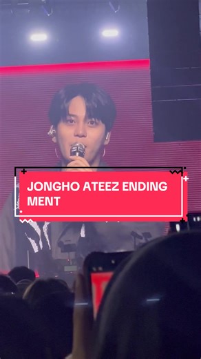 Jongho ATEEZ ending Ment #ateez #ateezinjakarta #ateezinyourfantasy #jongho #jonghoateez