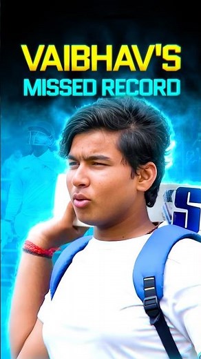Vaibhav Suryavanshi Missed a Historic Ranji Record by Just 7 Runs! 😳 #CricketHistory