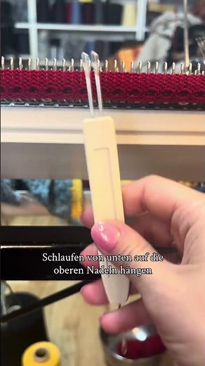Mausezahn......Stricken auf der Strickmaschine