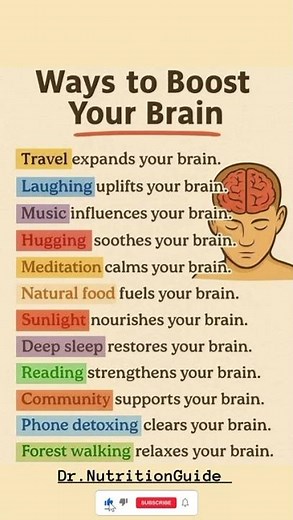 12 Simple Ways to Boost Your Brain! 🧠✨
