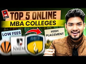 TOP Online MBA Colleges in India in 2025 | Online MBA High ROI Colleges | Online MBA Guide