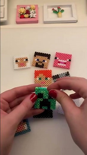 DIY Minecraft keychain tutorial | super cute and easy gift idea #minecraftshorts #viralshorts #diy