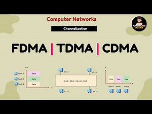 FDMA TDMA CDMA Explained with Examples | Channelization