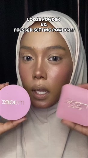 @Maaez HQ Loose Powder VS Pressed Setting Powder⁉️ which one is better🤔 im in Code Cookie Crunch ( both ) @Ainin Sofieya | Founder Maaez #maaez #maaezcosmetics #maaezpowder #loosepowder #pressedpowder #makeup #vs #makeuptips #makeuphacks #makeuproutine #beautytok #makeuplook #makeuptutorial #douyinmakeup #fyp #foryou #foryoupage