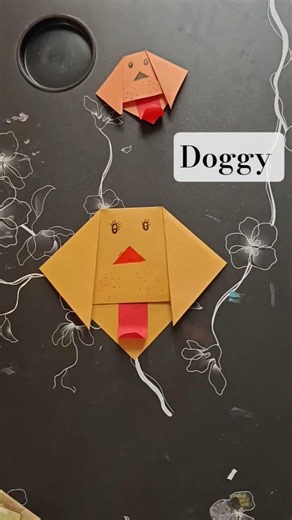 Easy Dog papercraft #craft #viralreels