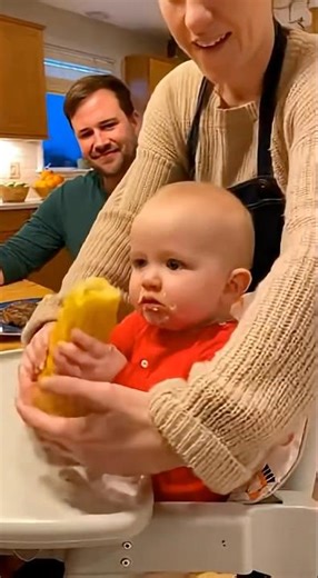 Baby Defends Dad in Angry Baby Talk #shorts #familyfun #cute #funny