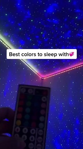 Here are the BEST LED Light colors to SLEEP with!!
