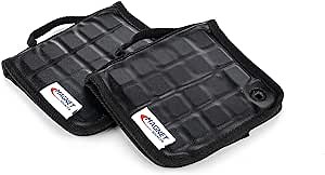 THE WRAP INSTITUTE - Platinum Magnetic Tool Mat 2 Pack - Double Sided Vinyl Wrap Magnet - Strong, Flexible Magnet Grip - Durable Synthetic Leather Protective Outer Layer