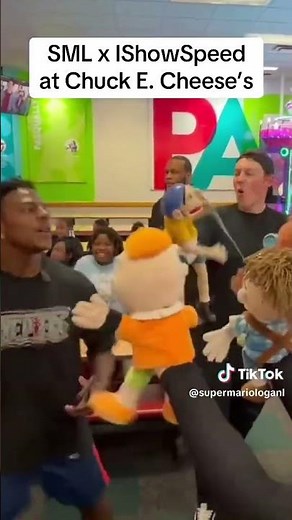SML x IShowSpeed at Chuck E. Cheese’s #sml #jeffy #ishowspeed #chuckecheese #fypシ