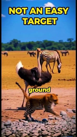 Did This Ostrich Just Fight Off a Tiger…? 😳#shorts #rescue #entertainment #usaviral #RealityLOLClips