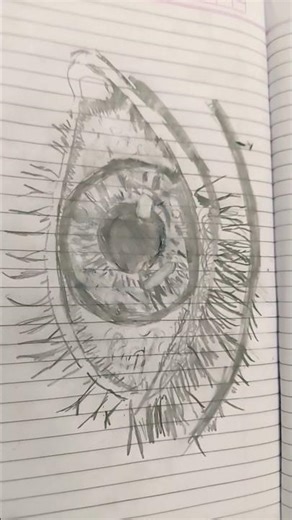 Realistic eye drawing#drawingandassemblingdemonslayer #art
