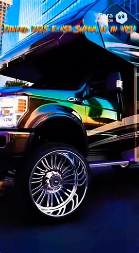Donked 2025 E-450 Super RV on 40s #shortvideo #sora #sora2 #car #custom #ford #rvlife #rv