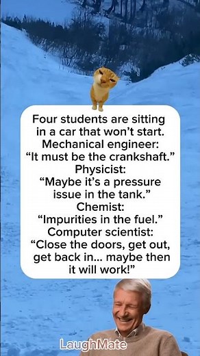 Engineer vs Physicist vs Chemist vs Programmer 😂 Car Won’t Start! | #Shorts #Funny #Comedy