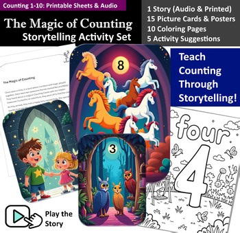 The Magic of Counting - Audio Story & Counting Activity Set (1-10)